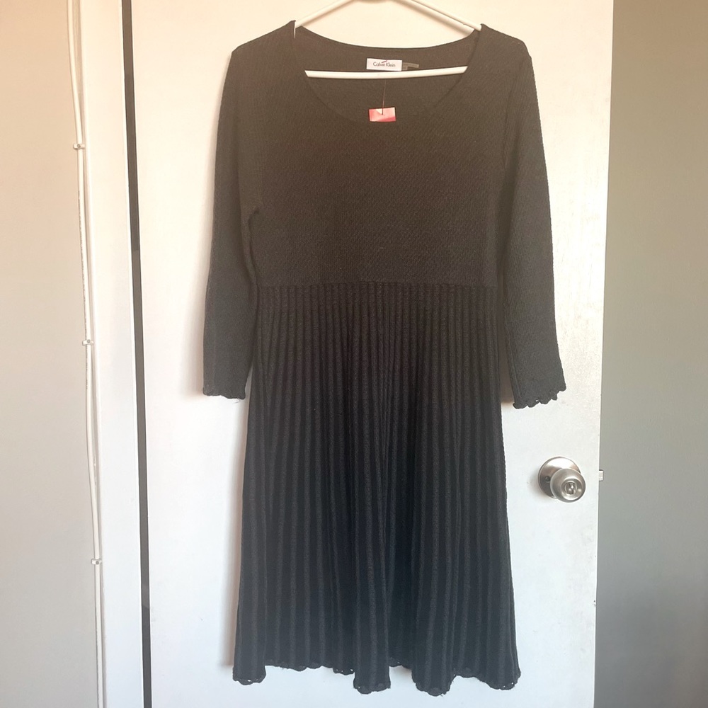 Calvin Klein A-Line Sweater Dress - Size M